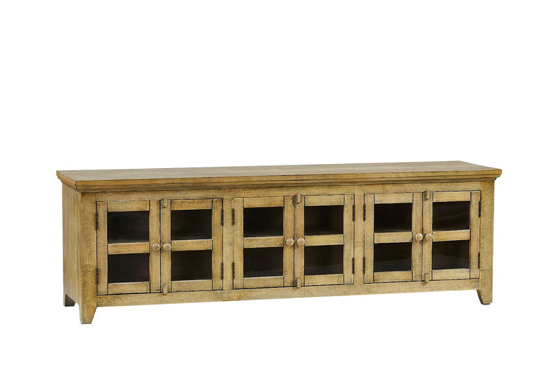 Natural TV Cabinet-6 doors (6643353649248)