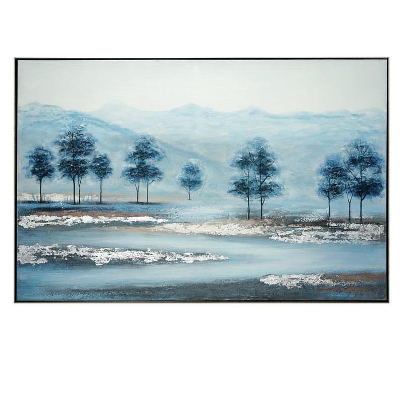 handmade painting on canvas with Silver PS frame - Al Rugaib Furniture (4697448153184)