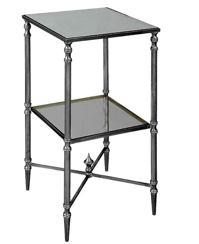 Henzler 33 W x 63 H x 33 D Silver Square Accent Table with Mirror Top