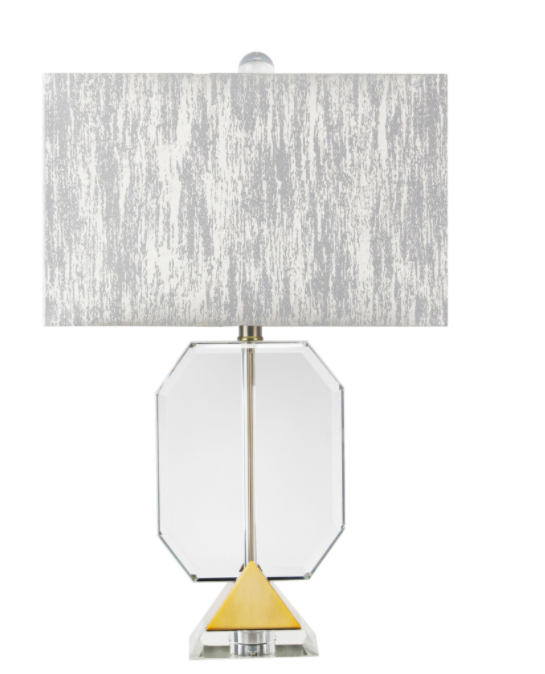 25.5"H Crystal Table Lamp (6569102278752)