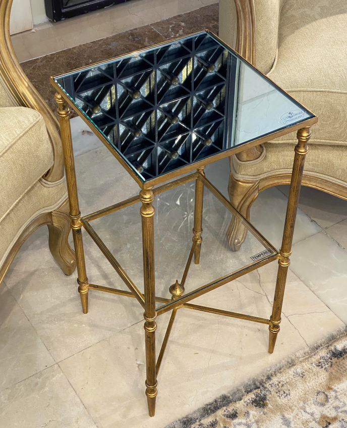 HENZLER GOLD ACCENT TABLE (6596336549984)