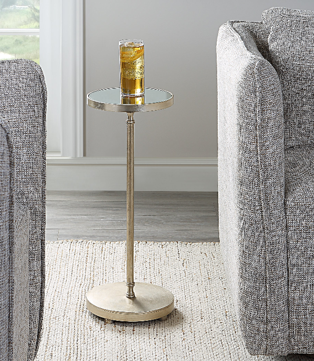 Henzler Gold Circle Accent Table (6585685475424)