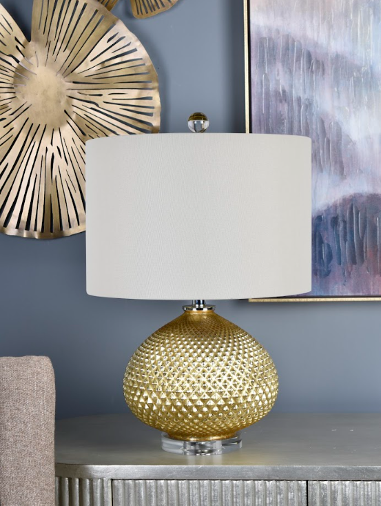 Crystal base online table lamp