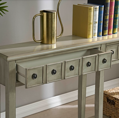 61x10x35'' 2 drawer console table (4791294099552)