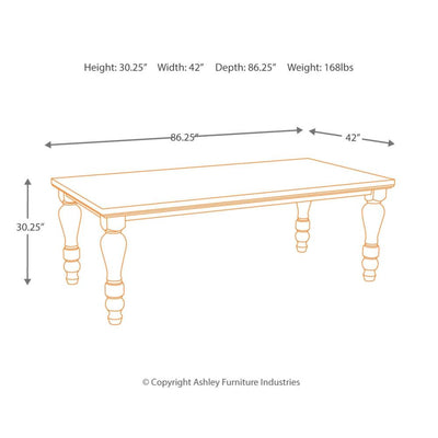 Marsilona Dining Room Table - Al Rugaib Furniture (8767626514)