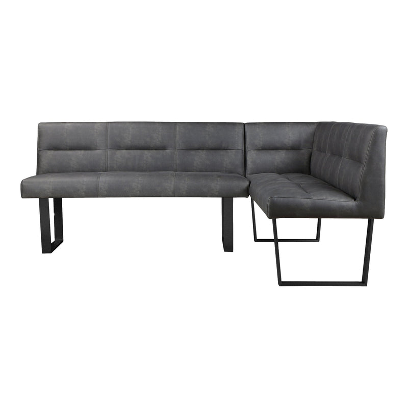 Hanlon Corner Bench Dark Grey - Al Rugaib Furniture (4583176962144)