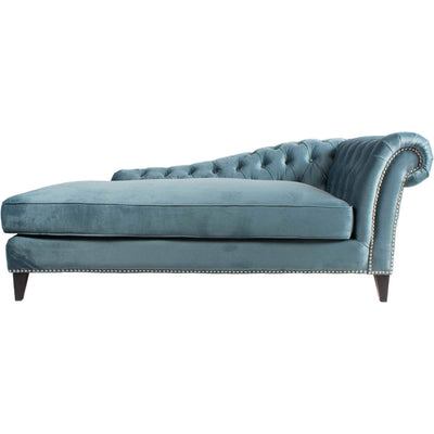 Bibiano Chaise Velvet Blue - Al Rugaib Furniture (4583218675808)