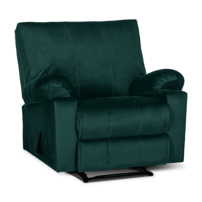 Classic Recliner Chair Upholstered with Controllable Back - Green-H1C112302 (6613420671072)