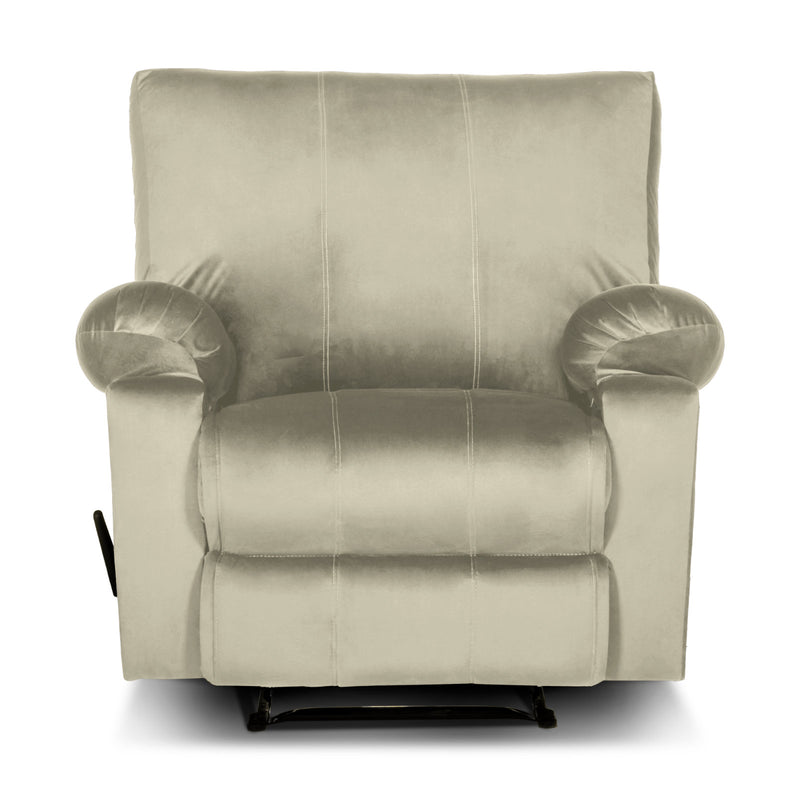 Classic Recliner Chair Upholstered with Controllable Back - Beige-H1C112308 (6613420867680)