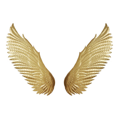 Wings Wall Decor Gold - Al Rugaib Furniture (4568060002400)