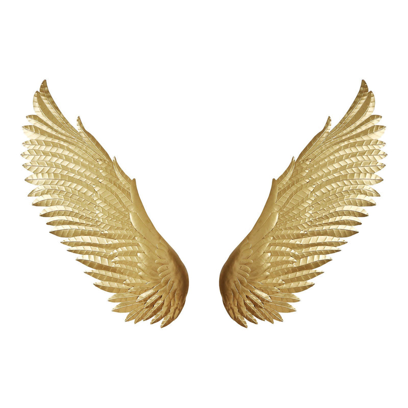 Wings Wall Decor Gold - Al Rugaib Furniture (4568060002400)