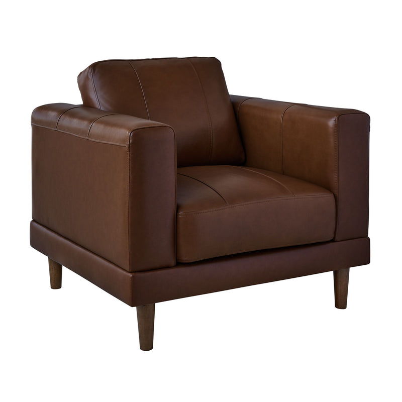 Hampton Leather Fiero Chestnut 1 Seater Chair