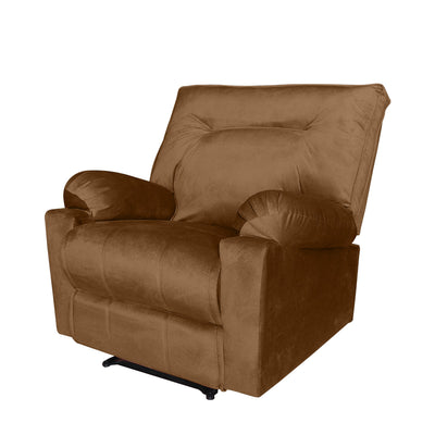 In House Recliner Rocking Chair With Controllable Back - Light Brown-906091-BE (6613406449760)