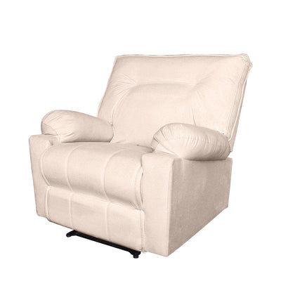 In House Rocking And Rotating Recliner Upholstered Chair with Controllable Back - Beige-906092-P (6613406875744)