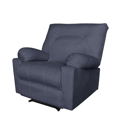In House Recliner Rocking Chair With Controllable Back - Dark Grey-906091-DG (6613406154848)