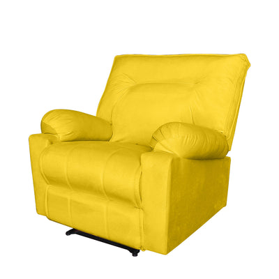 In House Rocking And Rotating Recliner Upholstered Chair with Controllable Back - Yellow-906092-Y (6613406679136)