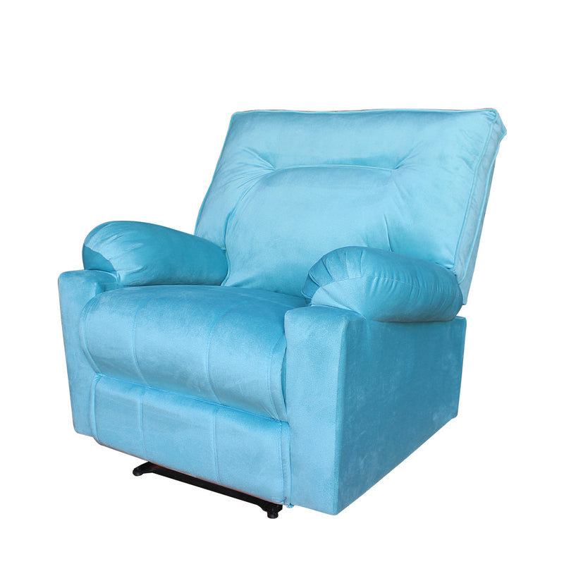 In House Recliner Rocking Chair With Controllable Back - Turquoise-906091-TU (6613406220384)