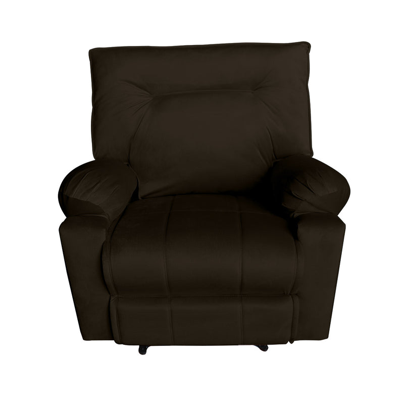 In House Recliner Rocking Chair With Controllable Back - Dark Brown-906091-BR (6613406416992)