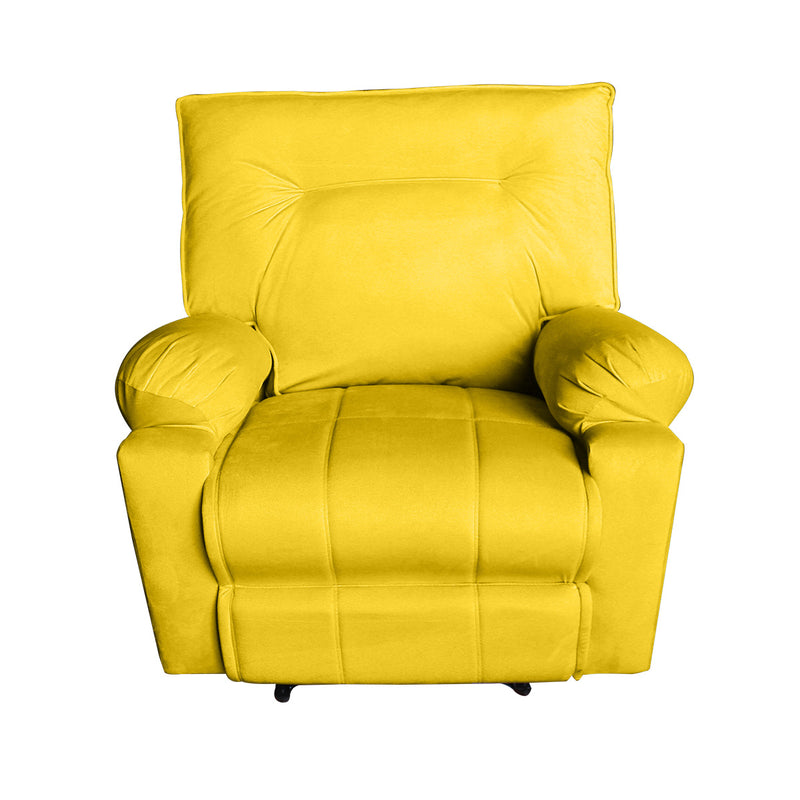 In House Recliner Rocking Chair With Controllable Back - Yellow-906091-Y (6613406187616)