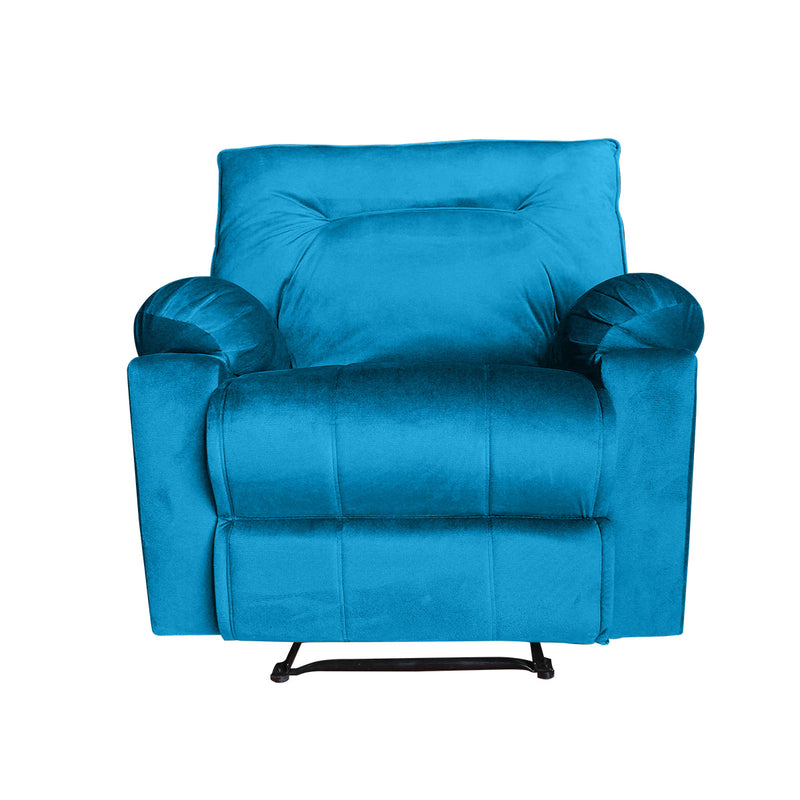 In House Recliner Rocking Chair With Controllable Back - Teal-906091-TE (6613406318688)