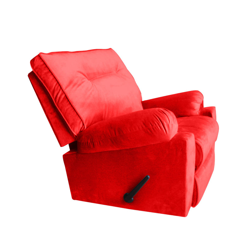 In House Rocking And Rotating Recliner Upholstered Chair with Controllable Back - Red-906092-RE (6613406515296)