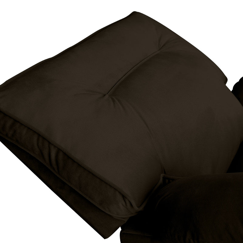 In House Classic Recliner Chair With Controllable Back - Dark Brown-906090-BR (6613405925472)