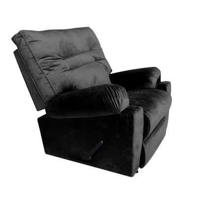 In House Classic Recliner Chair With Controllable Back - Black-906087-BL (6613406974048)