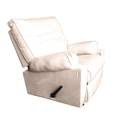 In House Rocking And Rotating Recliner Upholstered Chair with Controllable Back - Beige-906089-P (6613408284768)