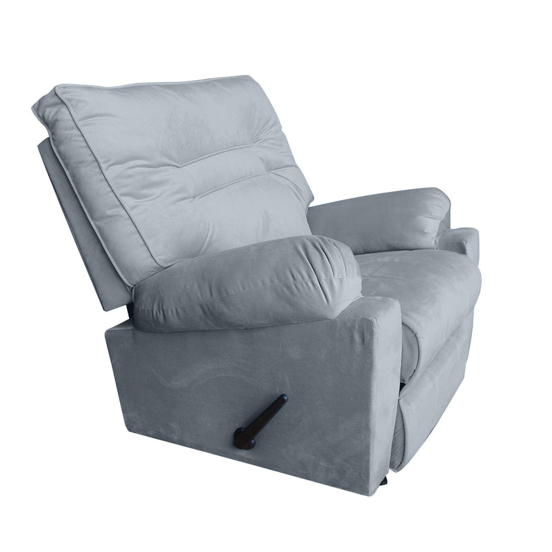 In House Rocking And Rotating Recliner Upholstered Chair with Controllable Back - Silver Grey-906089-SB (6613408088160)