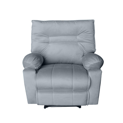 In House Rocking And Rotating Recliner Upholstered Chair with Controllable Back - Silver Grey-906089-SB (6613408088160)