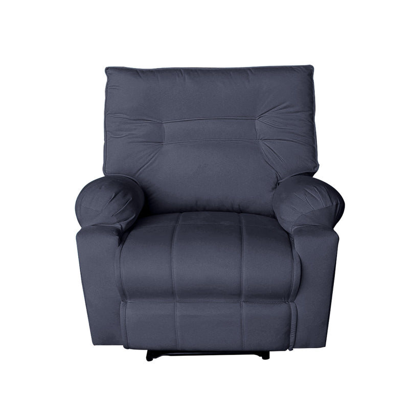 In House Recliner Rocking Chair With Controllable Back - Dark Grey-906088-DG (6613407629408)