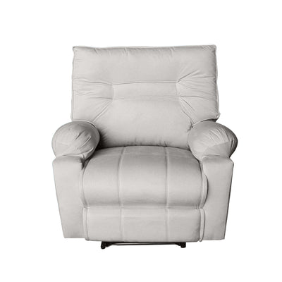 In House Rocking And Rotating Recliner Upholstered Chair with Controllable Back - Grey-906089-G (6613408219232)