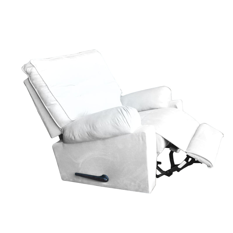 In House Classic Recliner Chair With Controllable Back - White-906087-W (6613407268960)