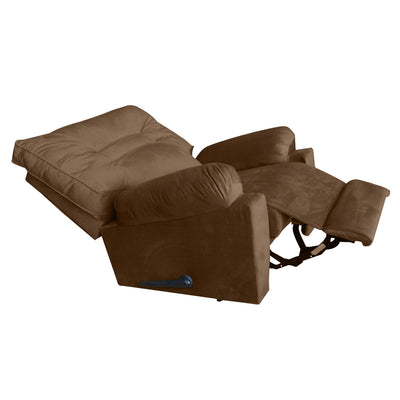In House Rocking And Rotating Recliner Upholstered Chair with Controllable Back - Light Brown-906089-BE (6613408415840)