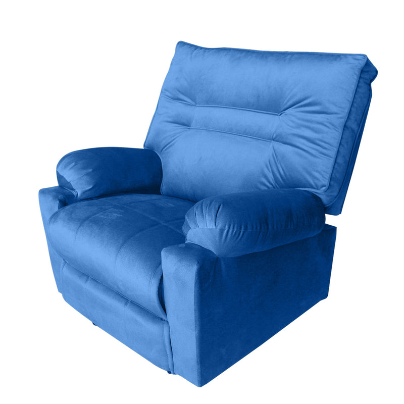 In House Recliner Rocking Chair With Controllable Back - Blue-906088-B (6613407531104)