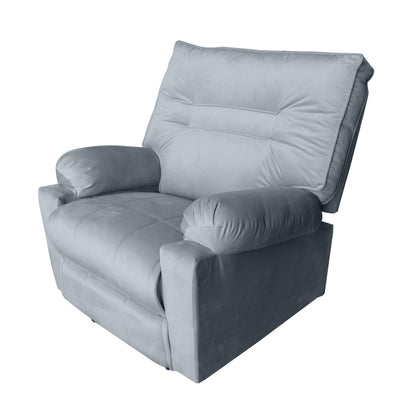 In House Recliner Rocking Chair With Controllable Back - Silver Grey-906088-SB (6613407596640)