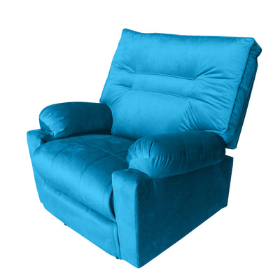 In House Recliner Rocking Chair With Controllable Back - Teal-906088-TE (6613407793248)