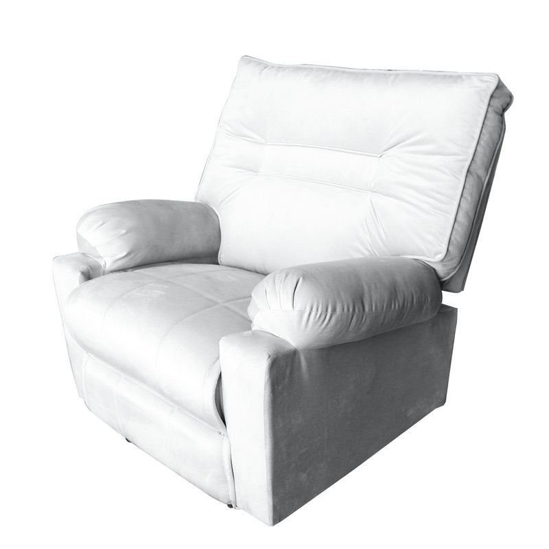 In House Classic Recliner Chair With Controllable Back - White-906087-W (6613407268960)
