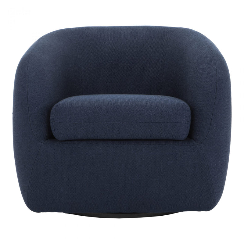 Maurice Swivel Chair Midnight Blue (6579360071776)