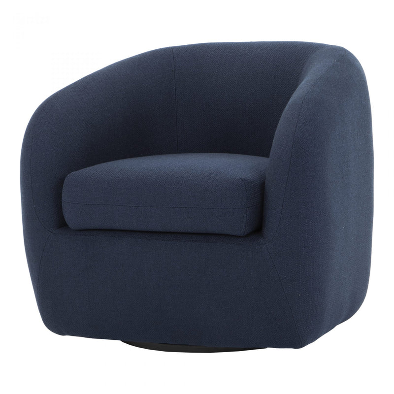 Maurice Swivel Chair Midnight Blue (6579360071776)