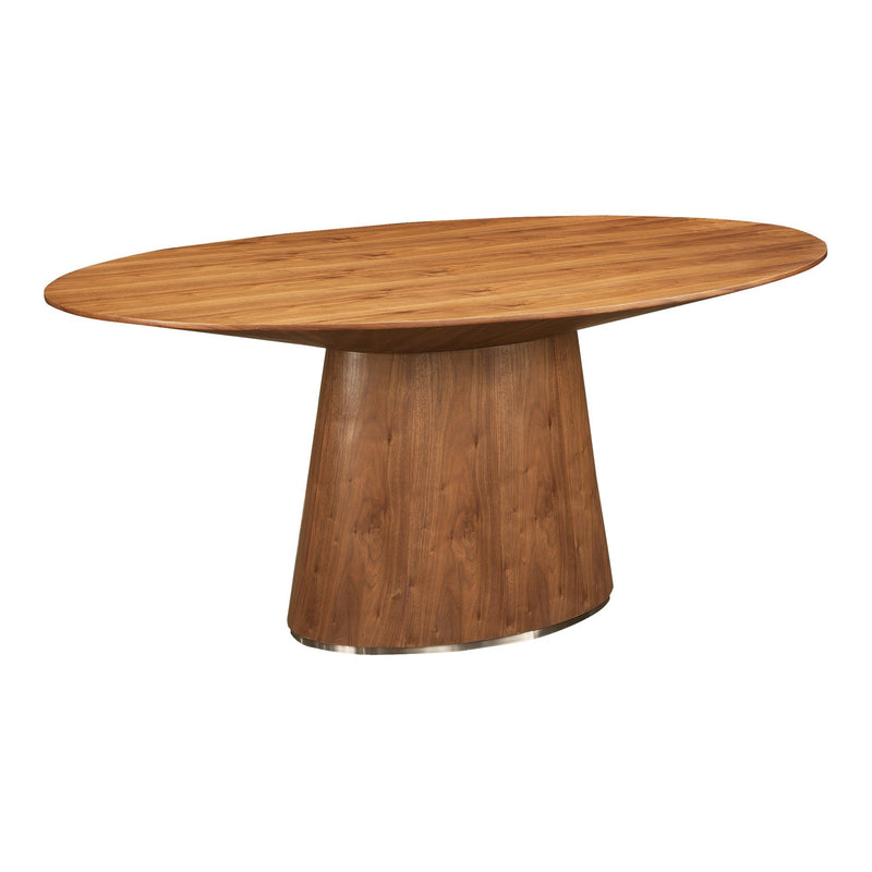 Otago Oval Dining Table Walnut - Al Rugaib Furniture (4583199178848)