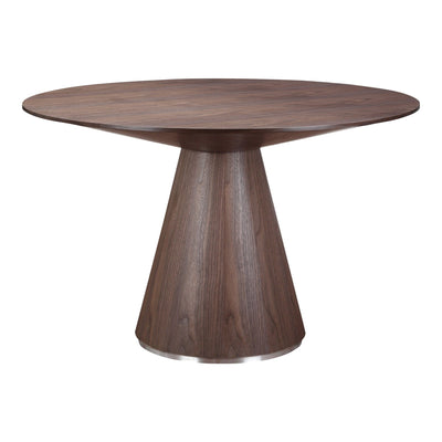 Otago Dining Table Round Walnut - Al Rugaib Furniture (4583158906976)