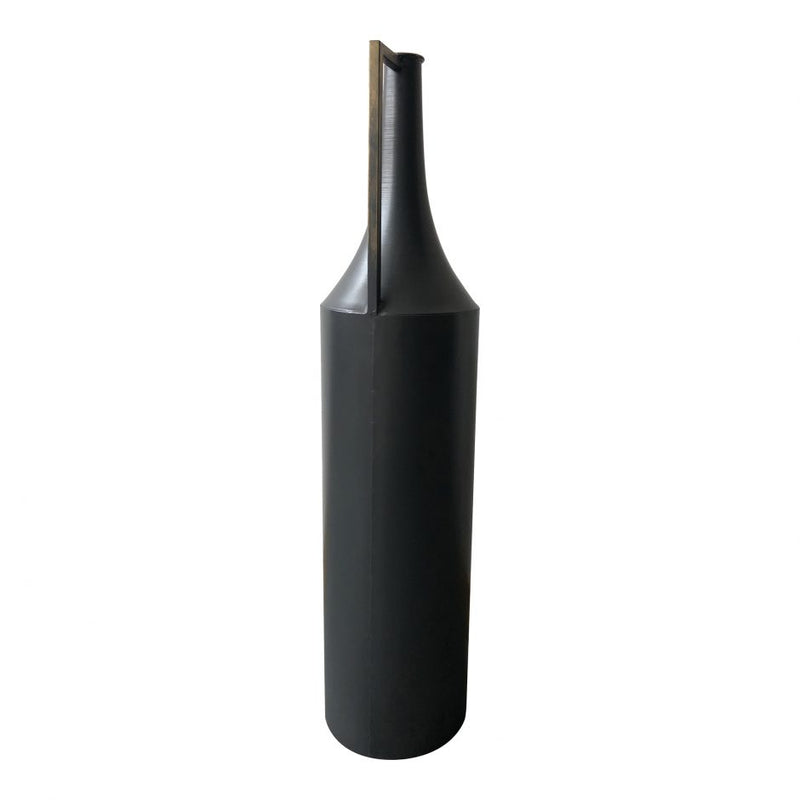 Argus Metal Vase Black - Al Rugaib Furniture (4688660660320)