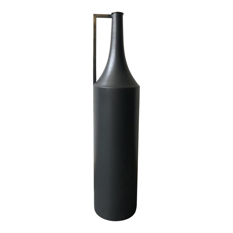 Argus Metal Vase Black - Al Rugaib Furniture (4688660660320)