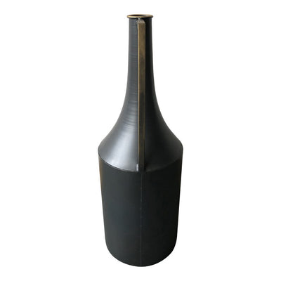 Primus Metal Vase Black - Al Rugaib Furniture (4688660922464)