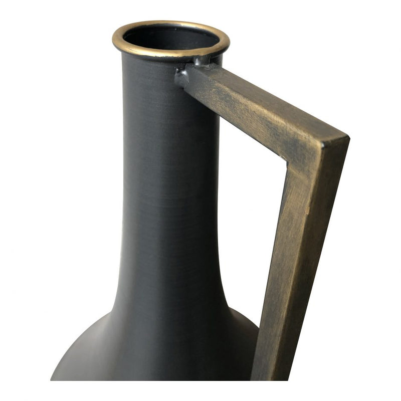Primus Metal Vase Black - Al Rugaib Furniture (4688660922464)