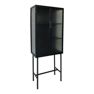 Zakk Metal Cabinet Black - Al Rugaib Furniture (4583304593504)