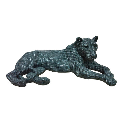 Panthera Statue Small Black - Al Rugaib Furniture (4583237419104)