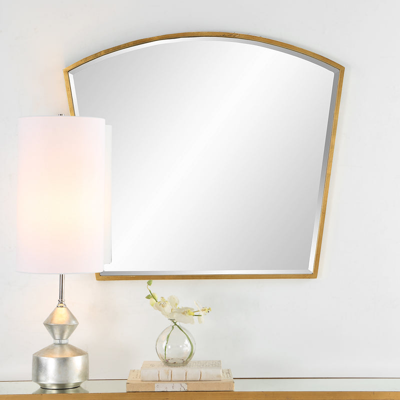 Boundary Gold Arch Mirror