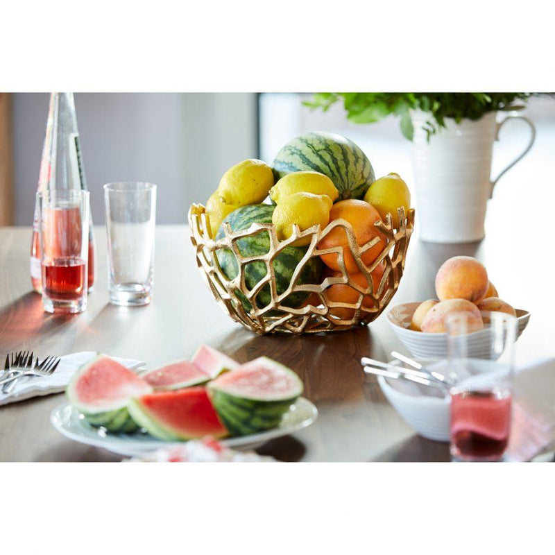 Nest Bowls Gold Set Of 2 - Al Rugaib Furniture (4583303446624)